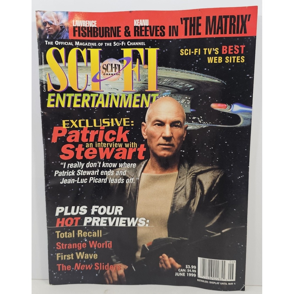 Sci-Fi Entertainment 1999 V.6 N.1 Star Trek Exclusive Interview Patrick‎ Stewart